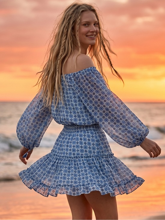 Misa Los Angeles Dresses & Skirts - Misa Bohemian Zonia Mini Dress Size Small NWT Ruffles Flowy Summer Fairy Flirty